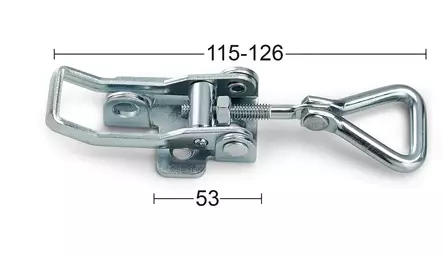 Habo låskista 5 förzinkad - Hänglås, reglar, gångjärn - 7317900016790 - 2