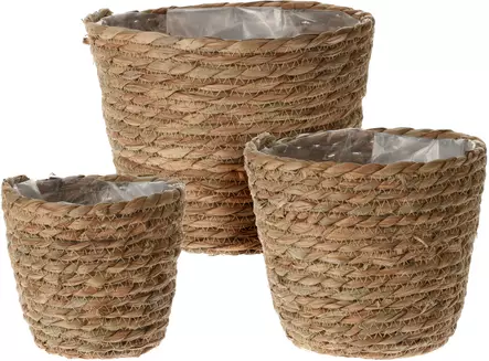 Planteringskorg plastad 16x19 cm - Krukor, vaser, korgar - 8720573172240 - 1