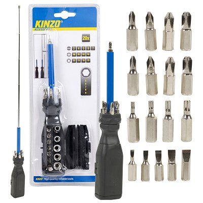 Kinzo skruvmejsel - Skruvbits och -satser - 8711252793610 - 1