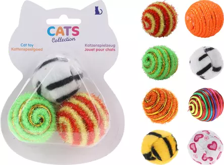 Kattboll 3 st/förpackning - Husdjursleksaker - 8720573073790 - 1