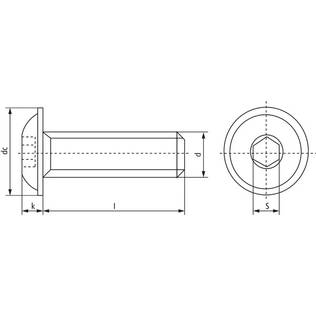 Kupad skruv, M4, 10.9, förzinkad - Bultar och muttrar, metrisk gänga - 8716024691330 - 2