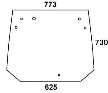 Bakruta, övre (Fendt 210812050010) - Styrhytt och kaross - 8719774834460 - 1