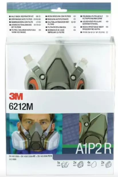 Halvmaskstartset med filter - Andningsskydd - 4046719131310 - 1