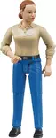 Bruder kvinnfigur med blå jeans - Bruder arbetsmaskinsleksaker - 4001702604080 - 1
