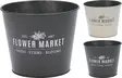 Flower Market metallkruka 17x14 cm - Krukor, vaser, korgar - 8719987890130 - 1