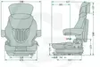 GRAMMER luftfjädrad sits Primo L PVC - Traktorsäten - gr000000240 - 1