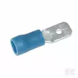 Plattkoppling hane, blå 6,3 x 0,8 mm - Kontakter - 8716106124930 - 1