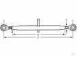 Tryckstång HD kat. 2-2, 425-625 mm M30x3,5 - Drag- och tryckstänger - 8716106069590 - 1