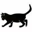 Wildlife Garden silhuett Katt - Trädgårdsskulpturer, dekorationer - WG750 - 3