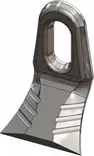 Slaghammarsblad 99 x 63 x 8 mm - Slåttermaskiner - 481320 - 1