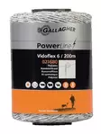 Stängseltråd Gallagher Vidoflex 6 200 m vit - Stängselband och -trådar - 8713235021680 - 1