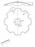 Harvtallrik 520x5 - Jordbearbetningstillbehör - 8719493231670 - 3