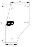 Vänster dörrglas (Deutz-Fahr 04352850) - Hytt och kaross - 3660980024310 - 1