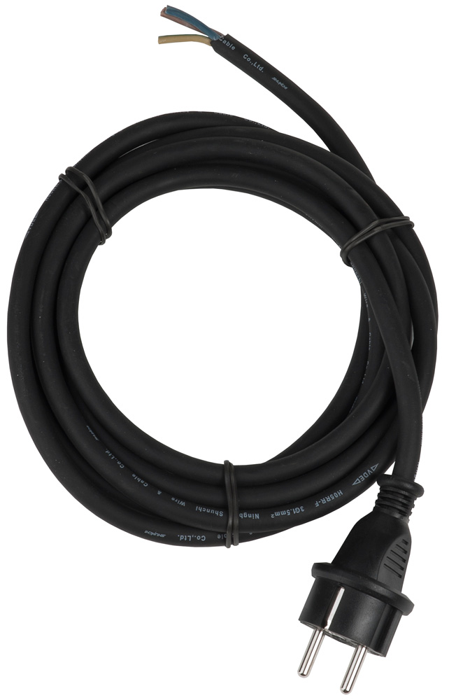 Airam gummikopplingskabel med plugg 1,5 m - Kablar och ledningar - 6435200173720 - 1