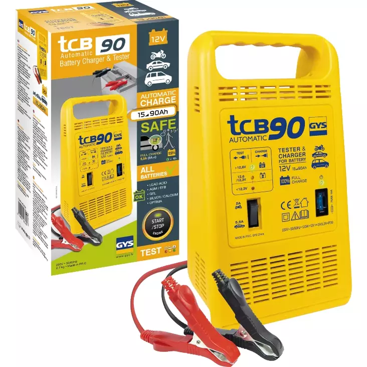 Batteriladdare GYS TCB 90 automatisk - Invertrar, laddare - 3154020023260 - 1