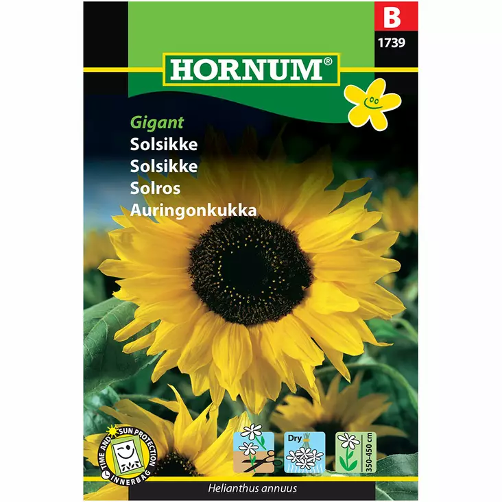 Solros ´Gigant´ - Frön och sättpotatisar. - 5708787017390 - 1