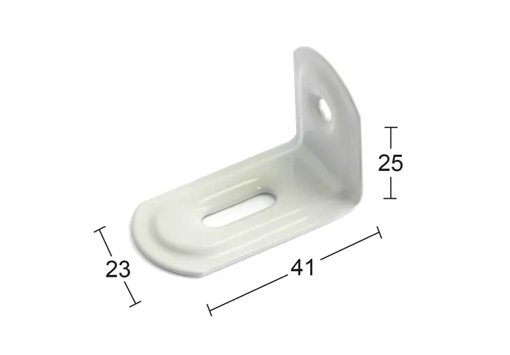 Habo möbelhörn 501 vitlackad - Spikvinklar och -plåtar - 7317900076350 - 1