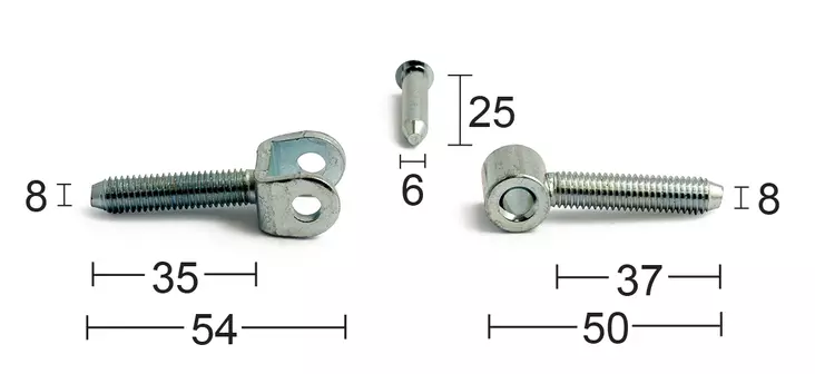 Habo skruvbeslag 835 - Gångjärn - 7317900057380 - 1
