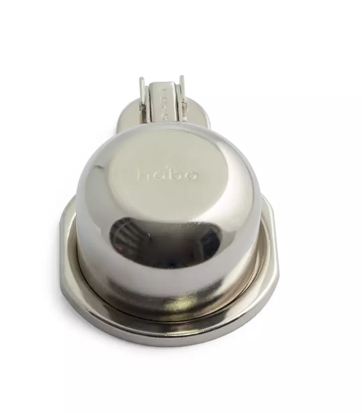 Habo vridknapparsskydd 74 förnicklad - Andra dörrtillbehör - 7317900009860 - 1