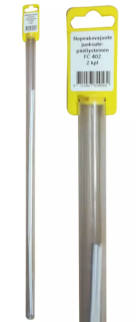 Silverfärgad löpunderlag med beläggning FC402 2 st - Svetsstänger - 8712067820560 - 1