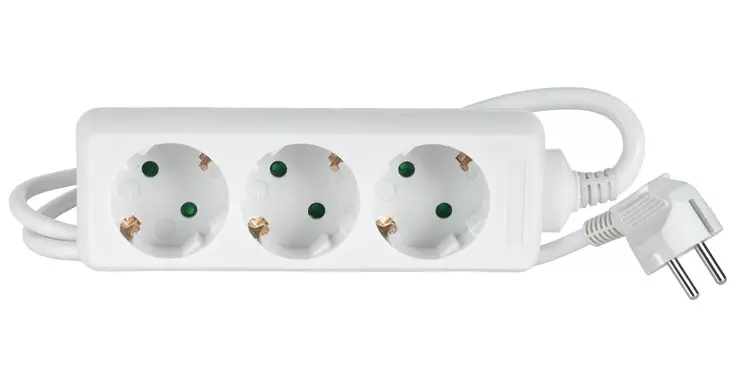 Förlängningssladd 3-del. 1,5 m - Förlängningssladdar - 6435200255990 - 1