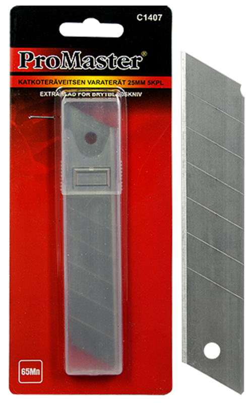 Ersättningblad för knoppskärare 25 mm 5 st - Knivar ja knivar - 6420286814070 - 1