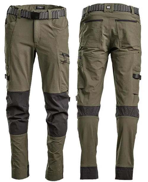 Kramp 4Way Stretch Technical byxor oliv - Sommararbetskläder - 8719493024180 - 1