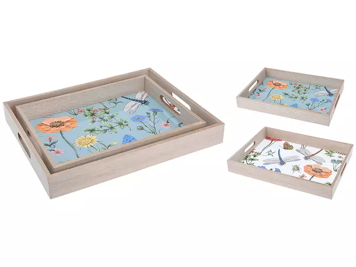 Blommor och insekter fat 25x35x4,5cm - Serveringsfat, dukning - 8719202972900 - 1