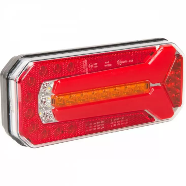 LED taklampa rektangulär 12-24V - Varselljus och fyrar - 8719607114790 - 1