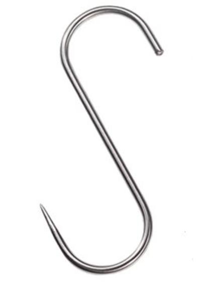 Köttkrok rostfri 160x8 mm styck - Viltbehandling och konservering - 5700036739480 - 1