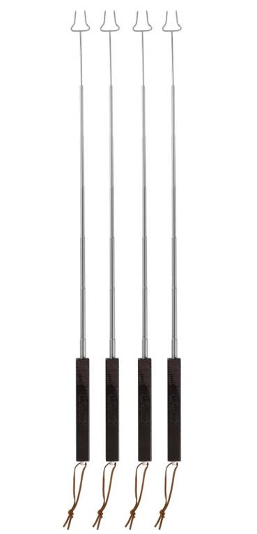 Grillspett med teleskophandtag 4 st - Grilltillbehör - 6410413007550 - 2