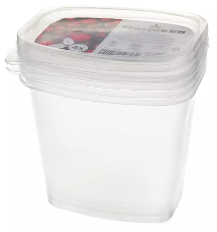 Marjbergets fryslåda 1 liter 4 st/fp - Konserveringsprodukter - 6410410198480 - 1
