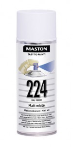 Matt vit sprayfärg 400ml - Sprayfärger - 6412490029470 - 1