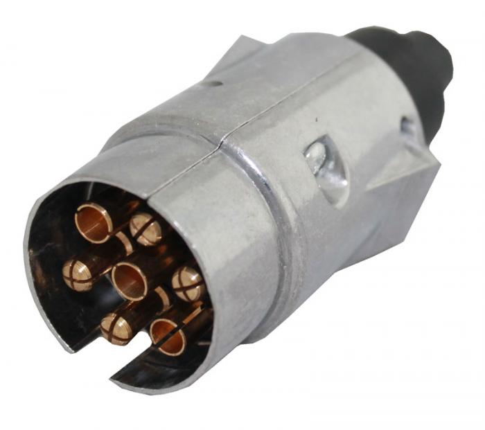 Släpvagnskontakt aluminium - Släpvagnstillbehör - 6430032158570 - 1