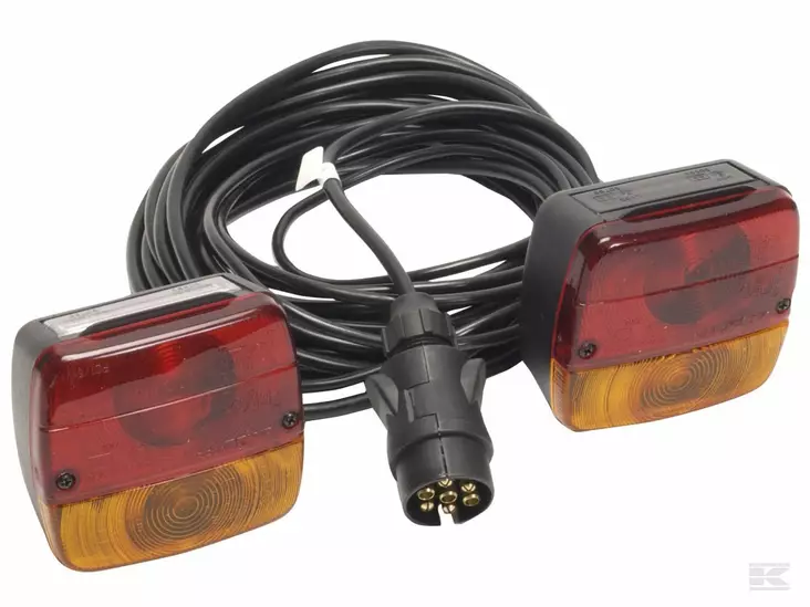 Släpvagnens lampsats 2,5/7,5 m kabel - Varselljus och fyrar - 5700033094650 - 1