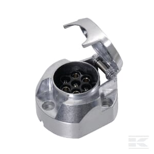 7-polig aluminiumkontaktdosa med skruvanslutningar - Stickproppar - 8716106125760 - 1