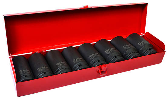 Lång kraftmuttersats 3/4" 8-delar - Hylsor och satsar - 795609056250 - 1