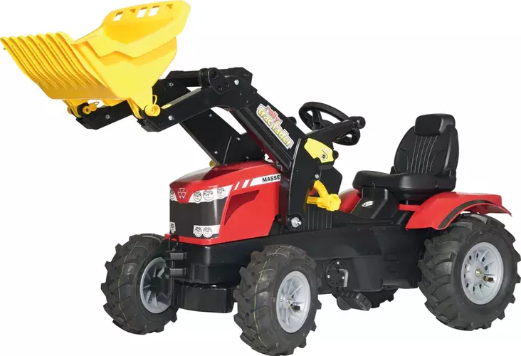 Tramptraktor Massey Ferguson 7726 med frontlastare och luftgummihjul - Tramptraktorer och trampbilar - 4006485611140 - 1