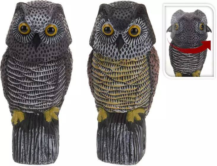 Uggla med rörligt huvud som fågelskrämma - Fågelskydd - 8711295837210 - 1