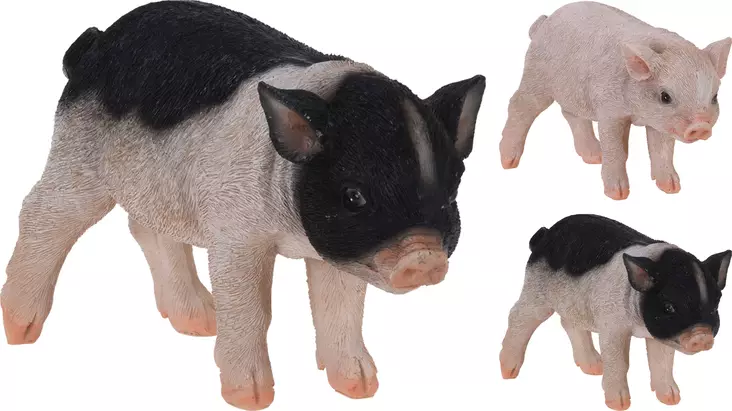 Griskulptur trädgårdsdekoration 12 cm - Trädgårdsskulpturer, dekorationer - 8719987018770 - 1