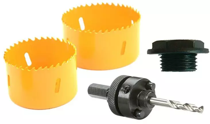 Borrsats för ringbor 4-delar - Hålsågar - 6430032156750 - 1