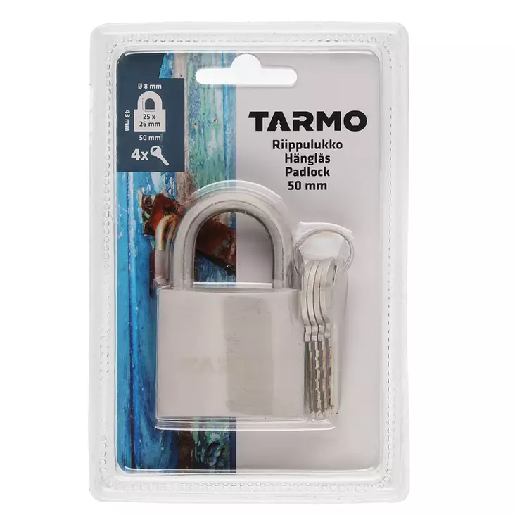 Hänglås rostfritt 50 mm - Hänglås, reglar, gångjärn - 6410413170230 - 1