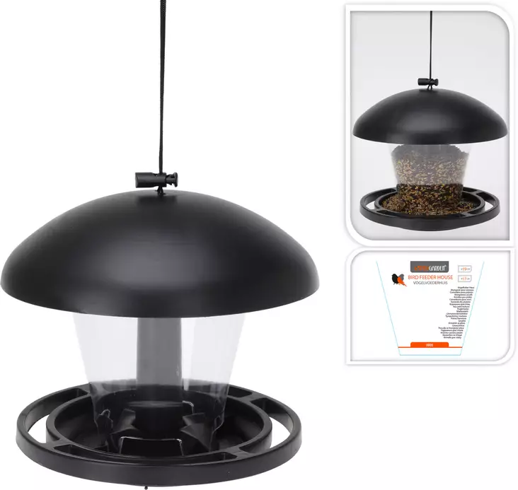 Fågelmatare svart - Fågelbrädor och holkar - 8720573425230 - 1