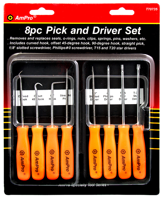 Skruvmejsel- och spetsset 8-delar - Skruvmejslar och -satser - 795609707350 - 1