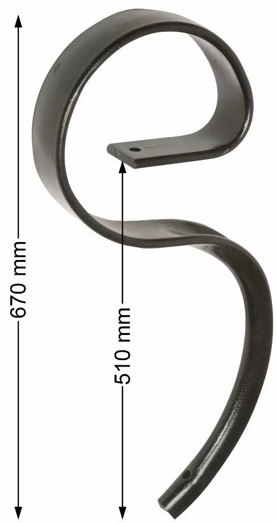 S-spets 670 x 65 x 12 mm - Jordbearbetningstillbehör - 5700032822780 - 1