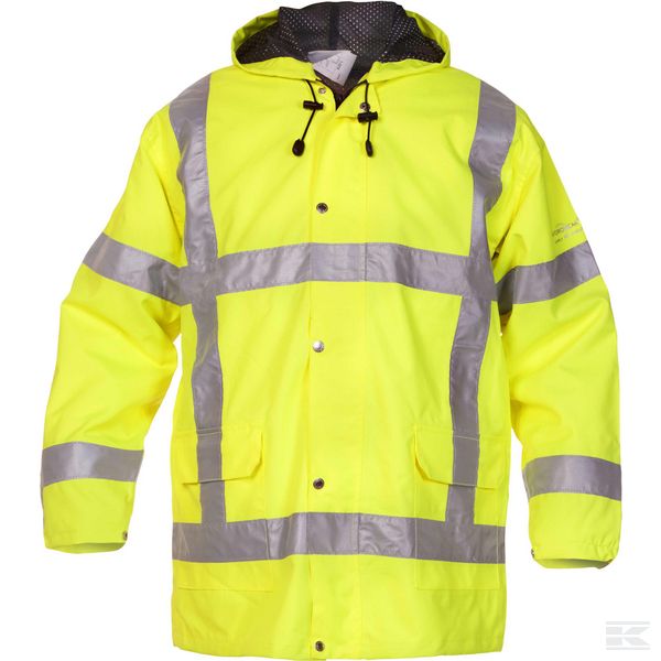 Regnjacka gul Stretchmaterial Hi-Vis - Sommararbetskläder - 5420011742730 - 1