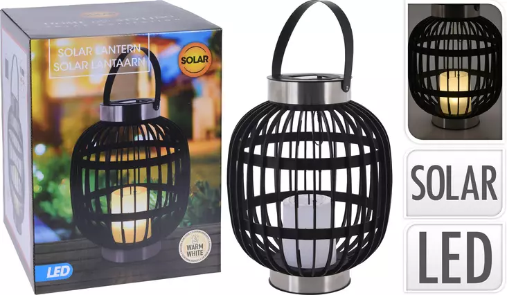 Solcell LED-lampa 39 cm - Stämningsbelysning - 8719987441400 - 1