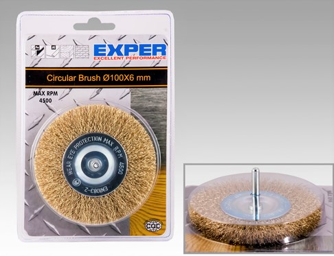 Stålborste 75x6mm - Slipmaterial - 6438081001830 - 1