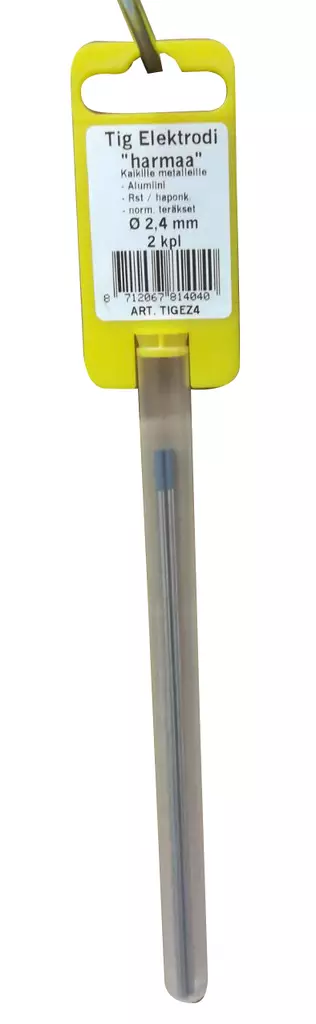 Tig elektrod "grå" 2,4 mm 2 st/pkt - Andra svetstillbehör - 8712067814040 - 1