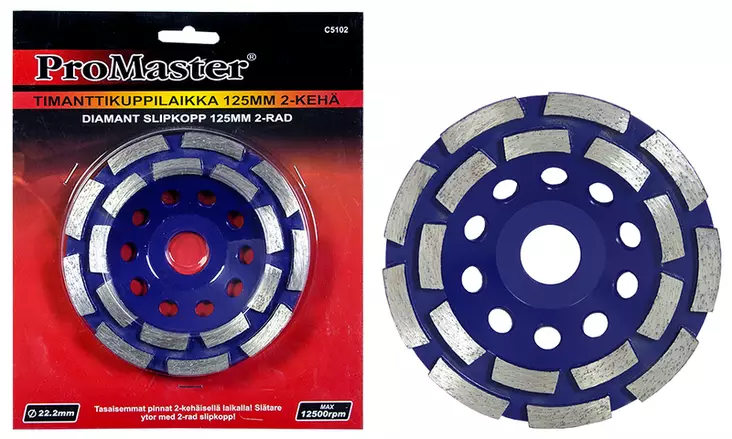 Diamantkapskiva 125 mm dubbelradig - Slipmaterial - 6420286851020 - 1